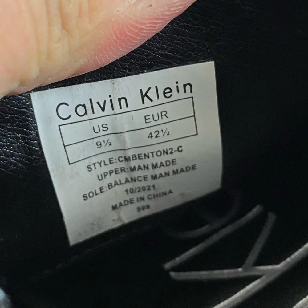 Calvin Klein Men’s‎ Black Benton 2 Oxford Dress Shoe Sz 9.5